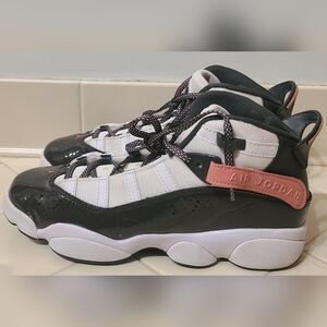 Air Jordan 6 Rings White Red Stardust Vapor Green Anthracite GS Size 7y